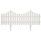 VidaXL Gazonranden 17 st Wit 10m - 60% Korting! (Beschadigd)