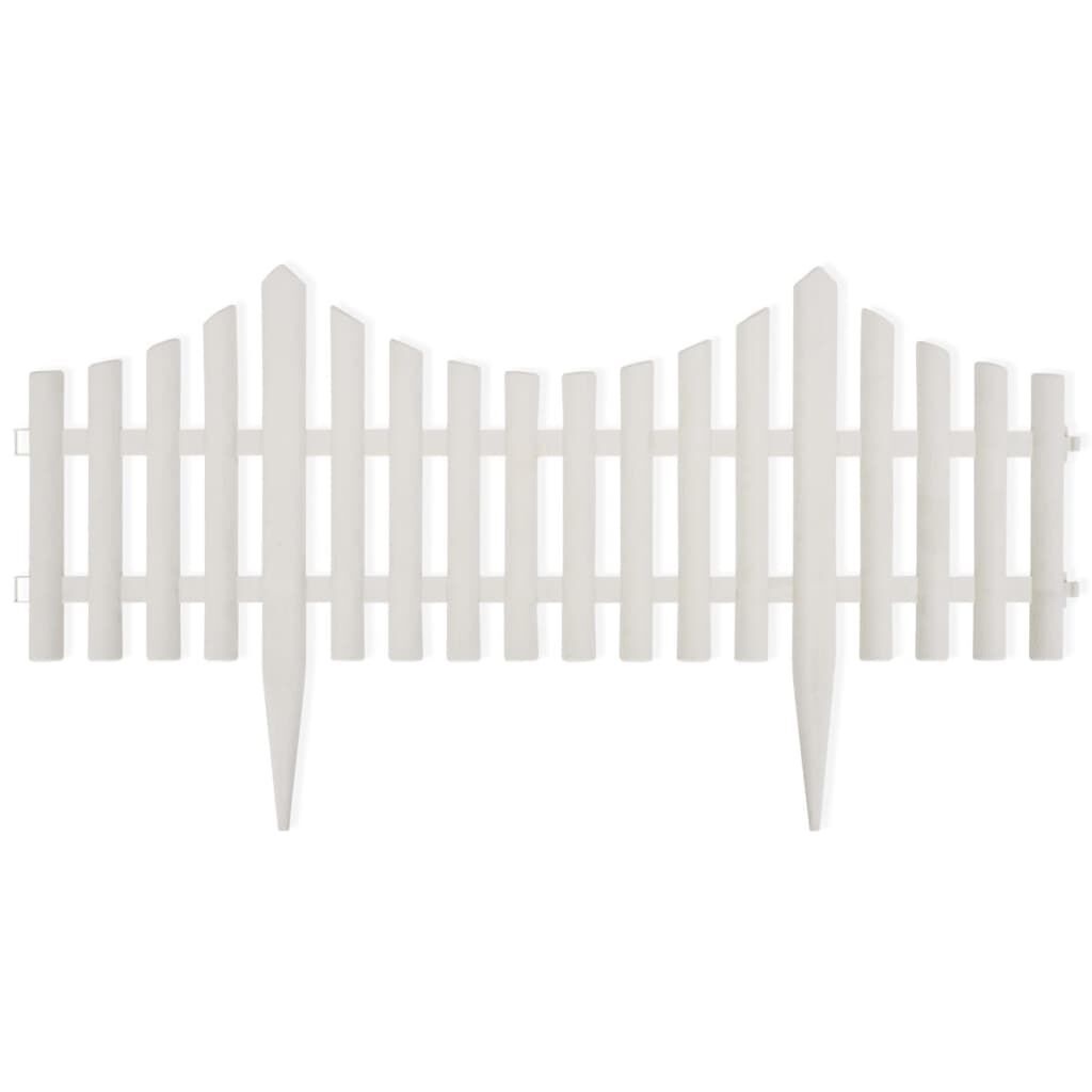 VidaXL Gazonranden 17 st Wit 10m - 60% Korting! (Beschadigd)