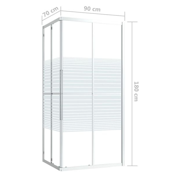 vidaXL Douchecabine 90x70x180cm - 40% Korting!