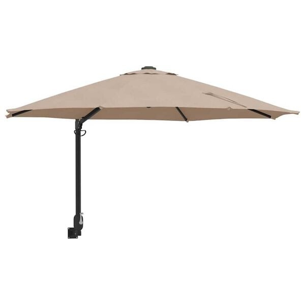 VidaXL Tuinparasol Taupe/Zwart - 35% Korting!