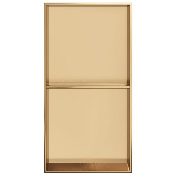 vidaXL Douchenis Goud - 32x62cm - Roestvrijstaal - 40% Korting!