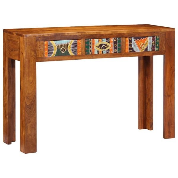 vidaXL Wandtafel 110x35x75 cm massief acaciahout