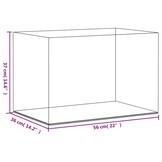 vidaXL Vitrine Acryl 56x36x37cm - Transparant - 42% Korting!