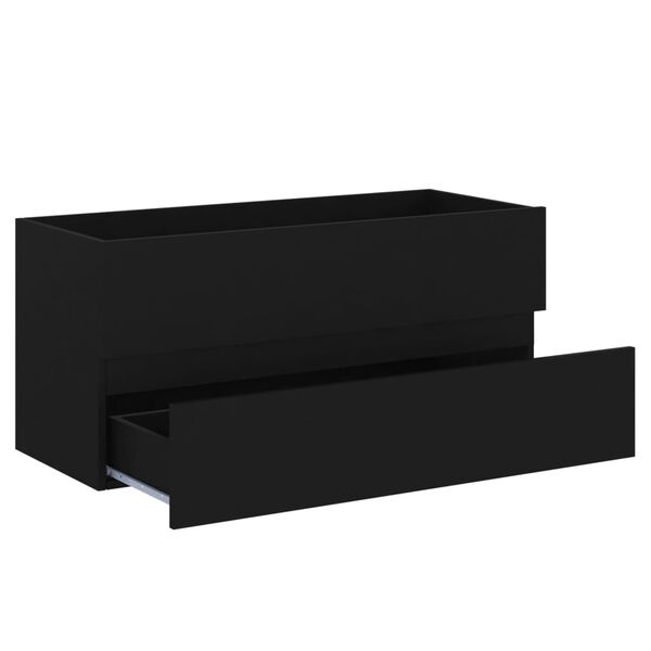 vidaXL Wastafelkast Zwart 100cm - Deuk - 60% Korting!
