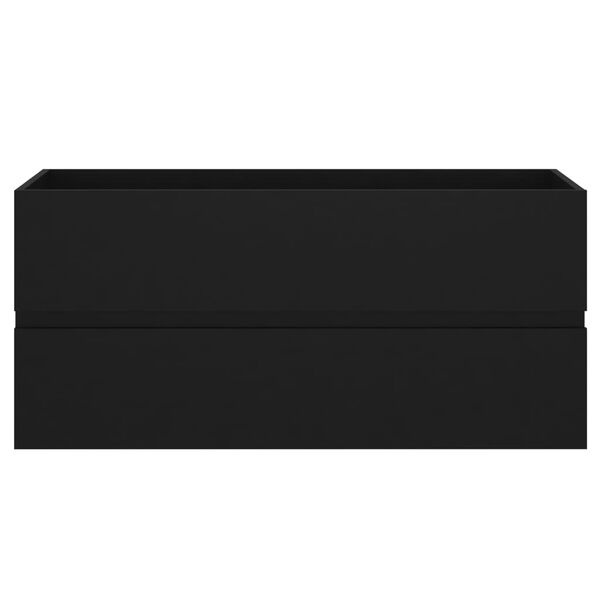 vidaXL Wastafelkast Zwart 100cm - Deuk - 60% Korting!