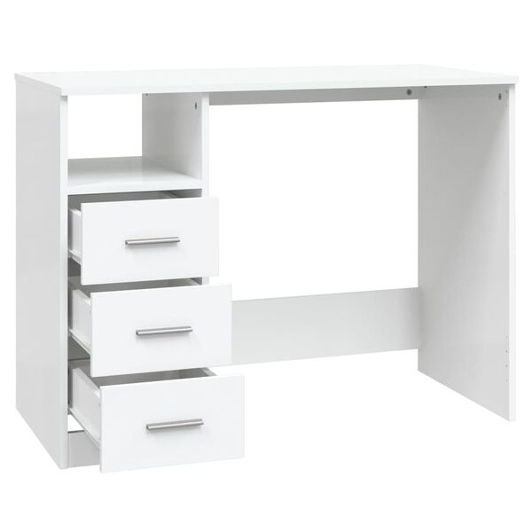 vidaXL Bureau Wit 102cm - Zo Goed Als Nieuw - 40% Korting!