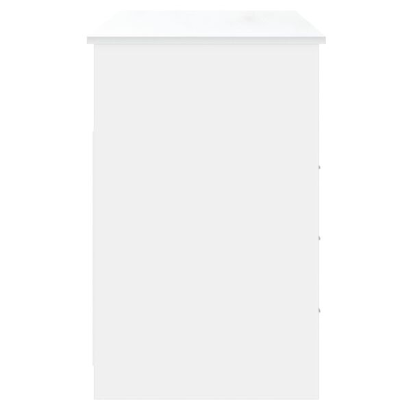 vidaXL Bureau Wit 102cm - Zo Goed Als Nieuw - 40% Korting!