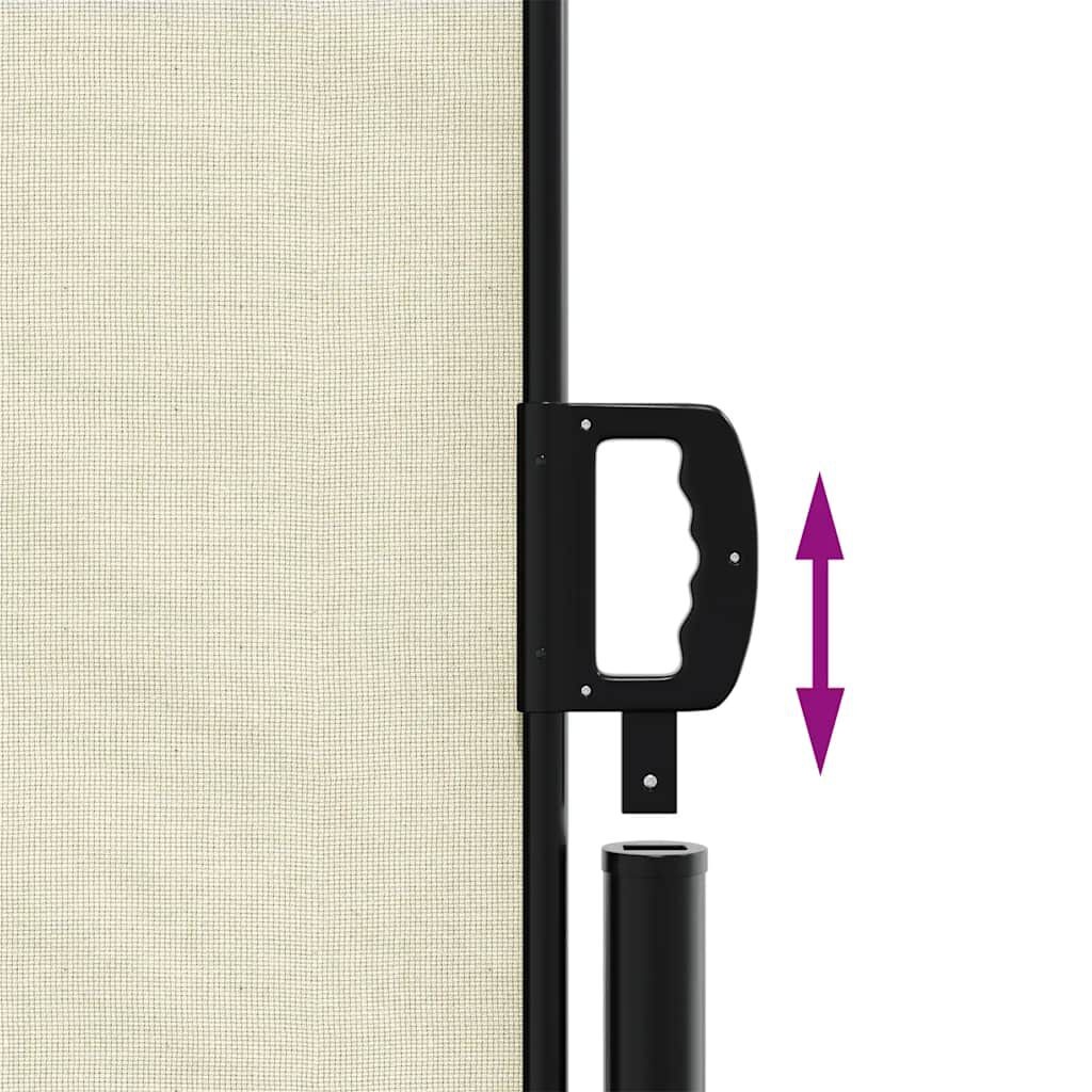 vidaXL Uittrekbaar Windscherm 120x600 cm Crème - 40% Korting!