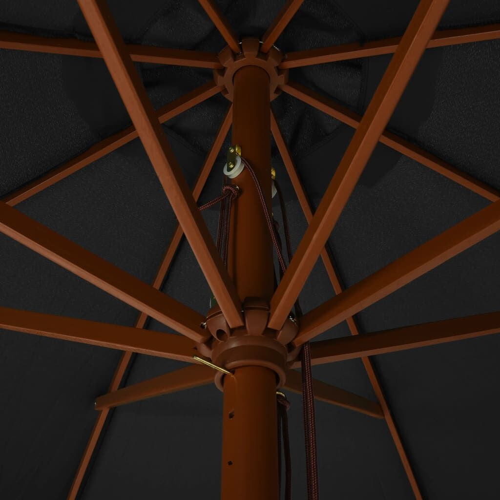 vidaXL Parasol 330cm Antraciet - Zo Goed Als Nieuw! 40% Korting