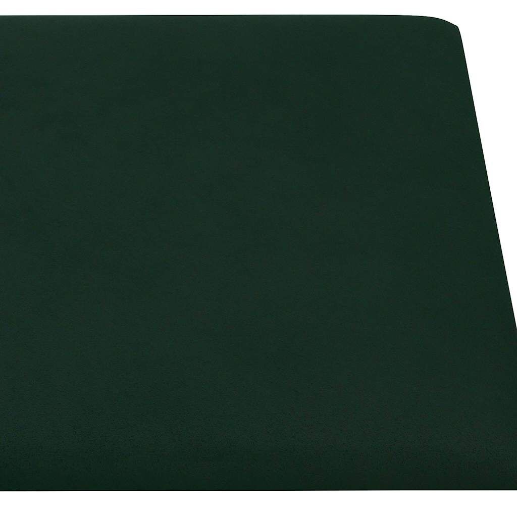 vidaXL Wandpanelen 12 st. Donkergroen Fluwel -35%