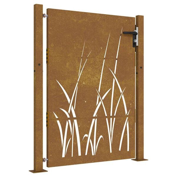 vidaXL Cortenstaal Poort 105x130cm Grasdesign -55%