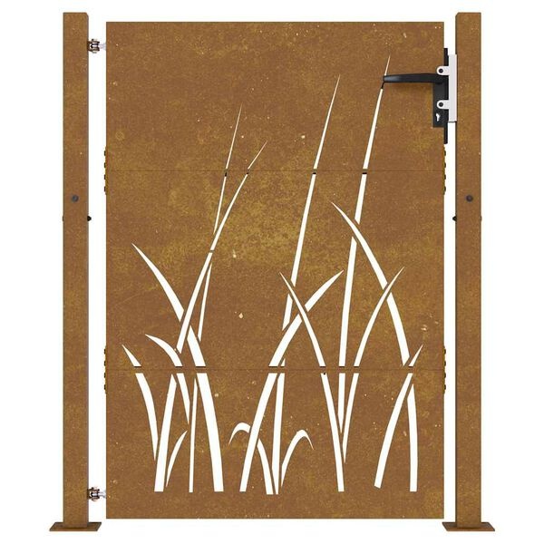 vidaXL Cortenstaal Poort 105x130cm Grasdesign -55%
