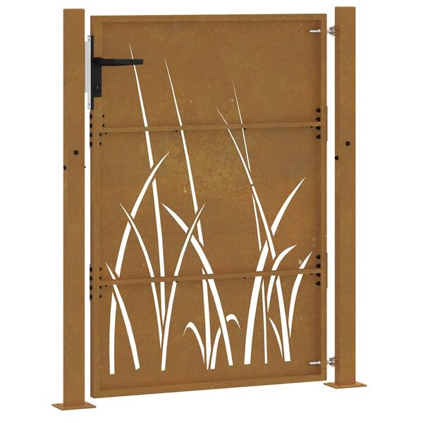 vidaXL Cortenstaal Poort 105x130cm Grasdesign -55%