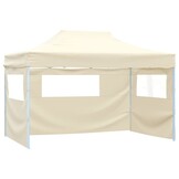 VidaXL Pop-up Vouwtent 3x4,5m Crèmewit - 40% Korting!