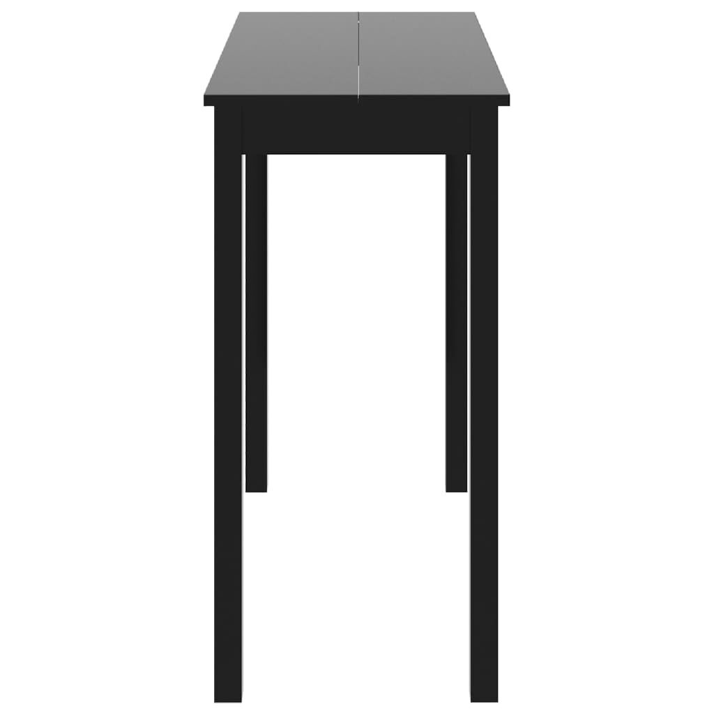 VidaXL Bartafel Zwart 115x55x107cm - Zo Goed Als Nieuw! 40% Korting