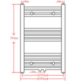 Radiator/Handdoekrek Grijs 50x76,4cm - 51% Korting!