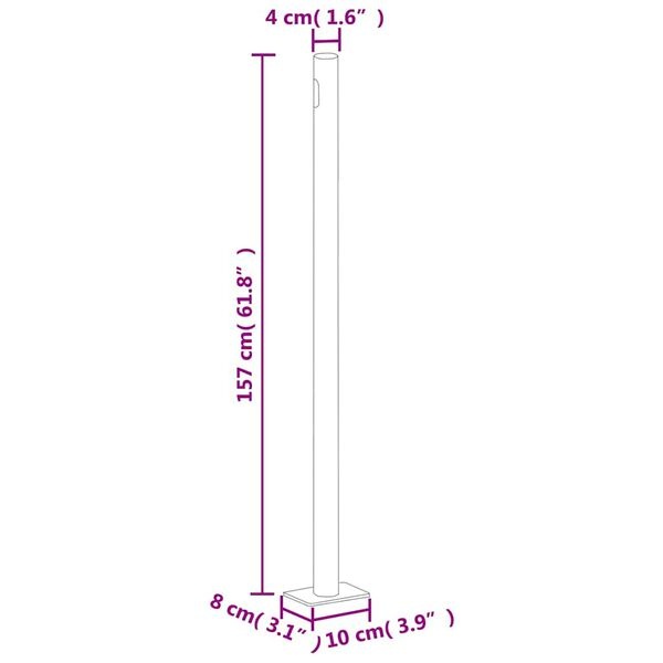 VidaXL Uittrekbaar Tuinscherm 600x160cm Zwart - 51% Korting!