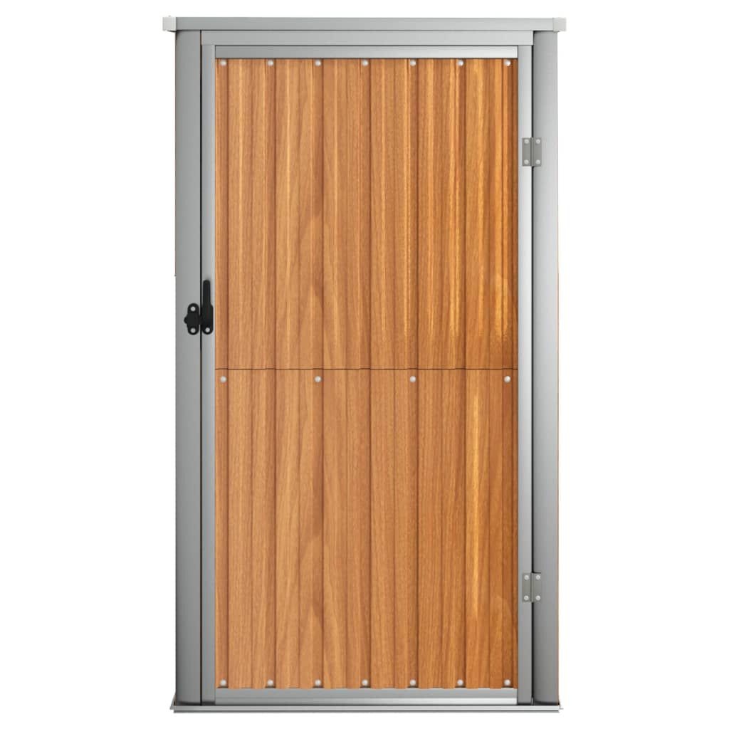 vidaXL Tuinschuur 88x89x161 cm gegalvaniseerd staal bruin