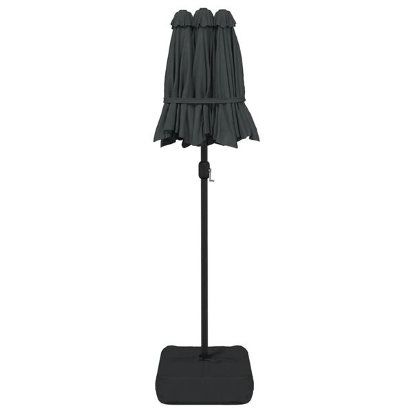 vidaXL Parasol Dubbel Dak Antraciet 316x240cm - 40% Korting!