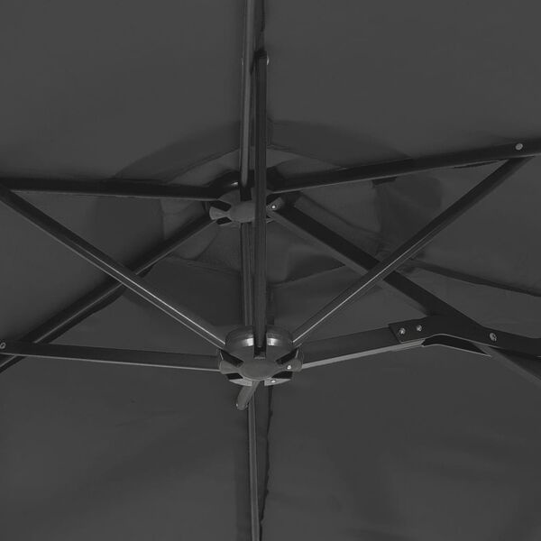 vidaXL Parasol Dubbel Dak Antraciet 316x240cm - 40% Korting!