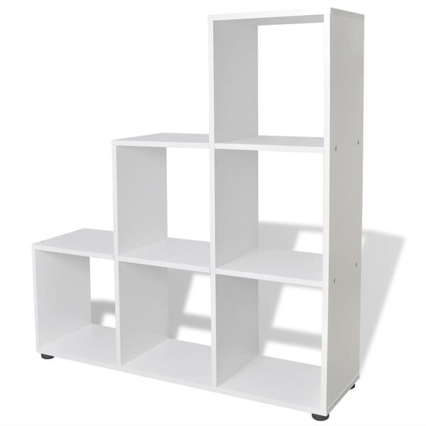Trapvormige Boekenkast Wit - 107cm - 40% Korting!