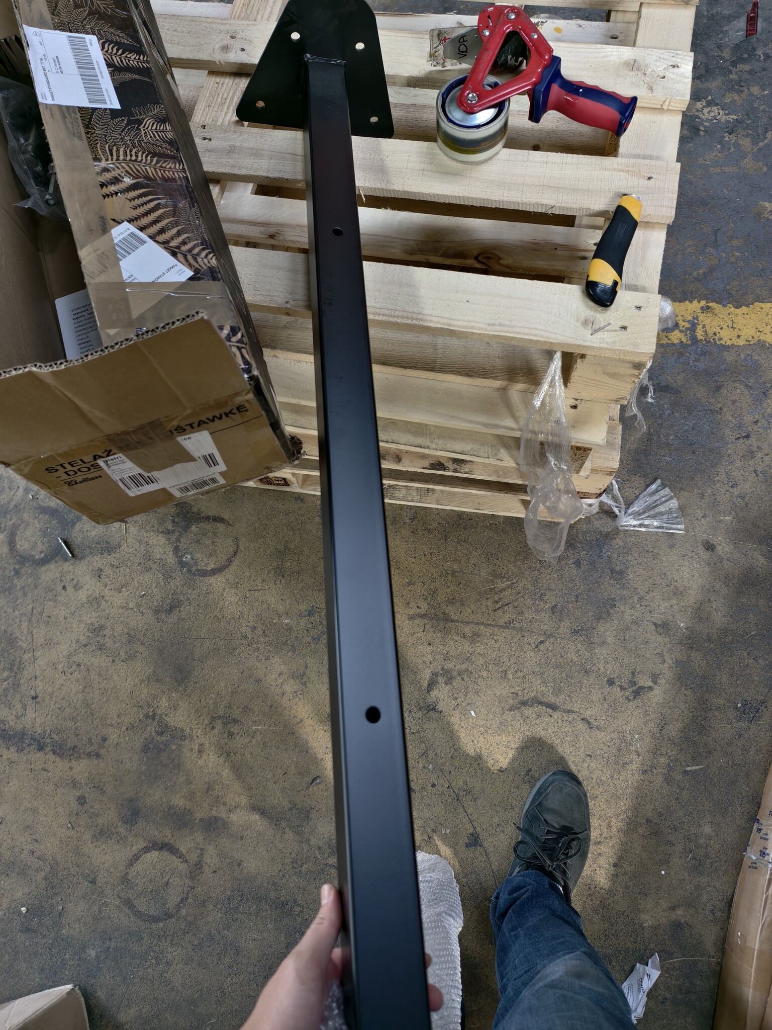 Schommel Ophangstang 100cm - Zwart Staal - Retourdeal!