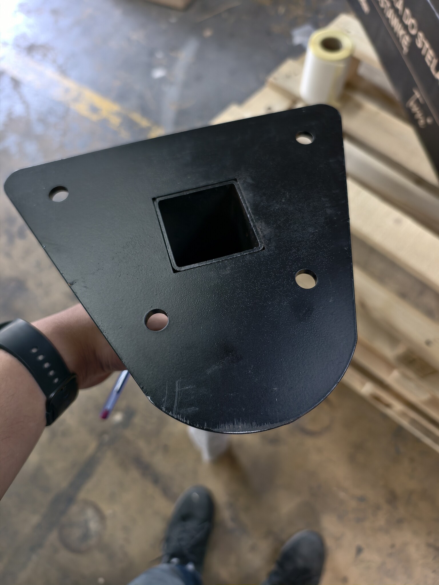 Schommel Ophangstang 100cm - Zwart Staal - Retourdeal!