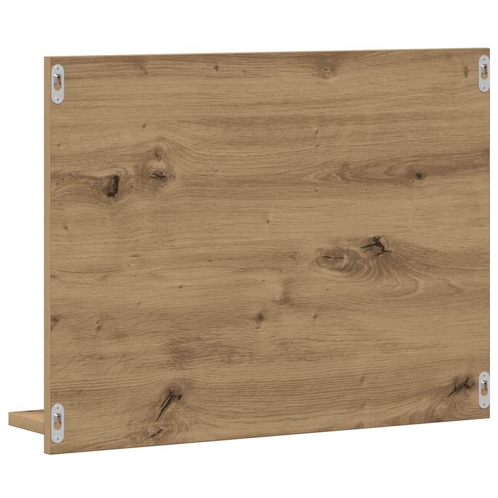 vidaXL Badkamerspiegelkast 60x10,5x45 cm artisanaal eikenkleurig