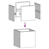 vidaXL Plantenbak 40x40x40 cm Antraciet - 40% Korting!