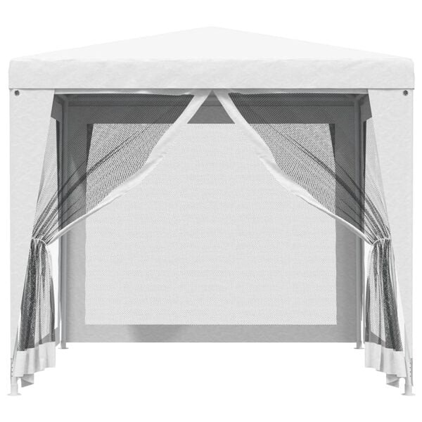 Partytent 2,5x2,5m Wit - Mesh Zijwanden - 46% Korting!