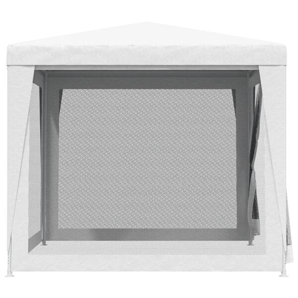 Partytent 2,5x2,5m Wit - Mesh Zijwanden - 46% Korting!