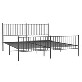Bedframe 193x203cm Zwart Metaal - 55% Korting!