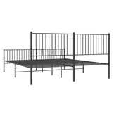 Bedframe 193x203cm Zwart Metaal - 55% Korting!