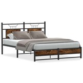 Bedframe 140x200 Gerookt Eiken - 55% Korting! (Lichte Krasjes)