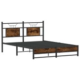 Bedframe 140x200 Gerookt Eiken - 55% Korting! (Lichte Krasjes)