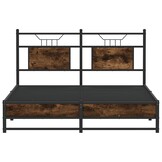 Bedframe 140x200 Gerookt Eiken - 55% Korting! (Lichte Krasjes)