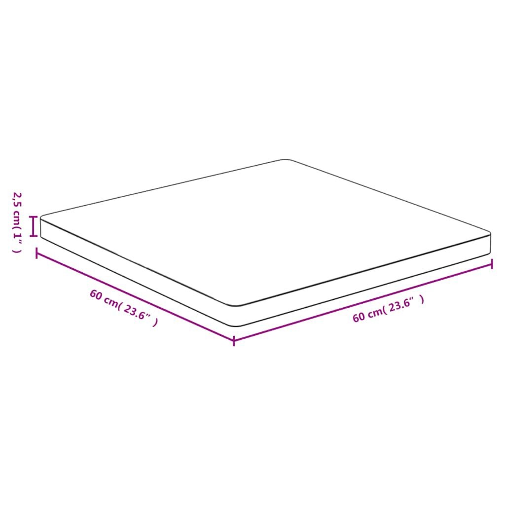 Bamboe Tafelblad 60x60cm - NIEUW - 35% Korting!