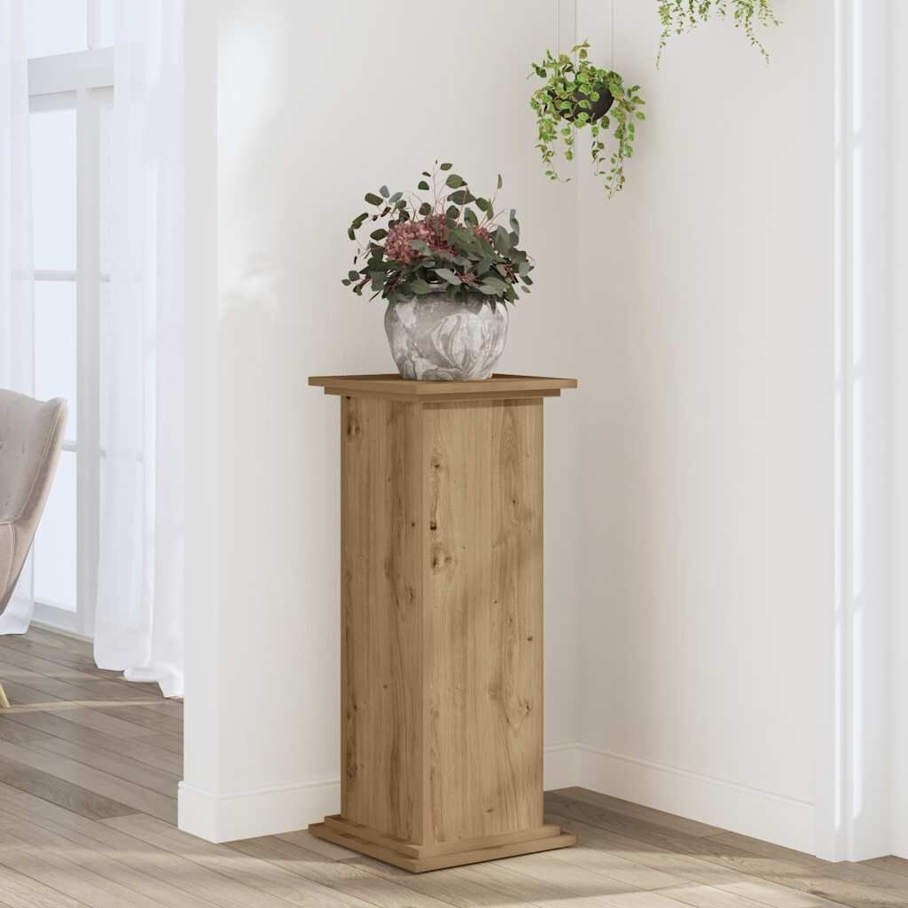 vidaXL Plantenstandaard Eiken 33x33x80cm - 40% Korting!