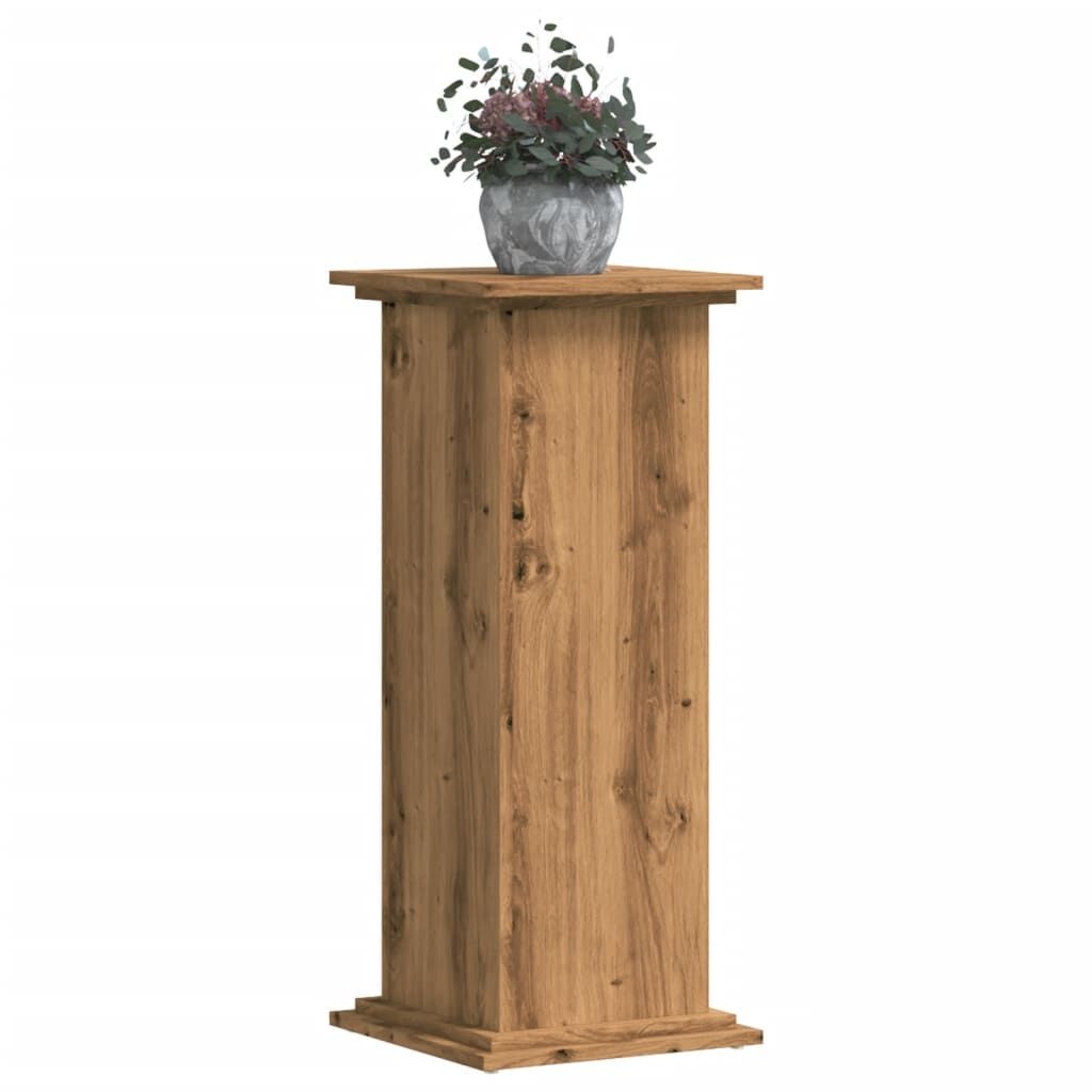 vidaXL Plantenstandaard Eiken 33x33x80cm - 40% Korting!