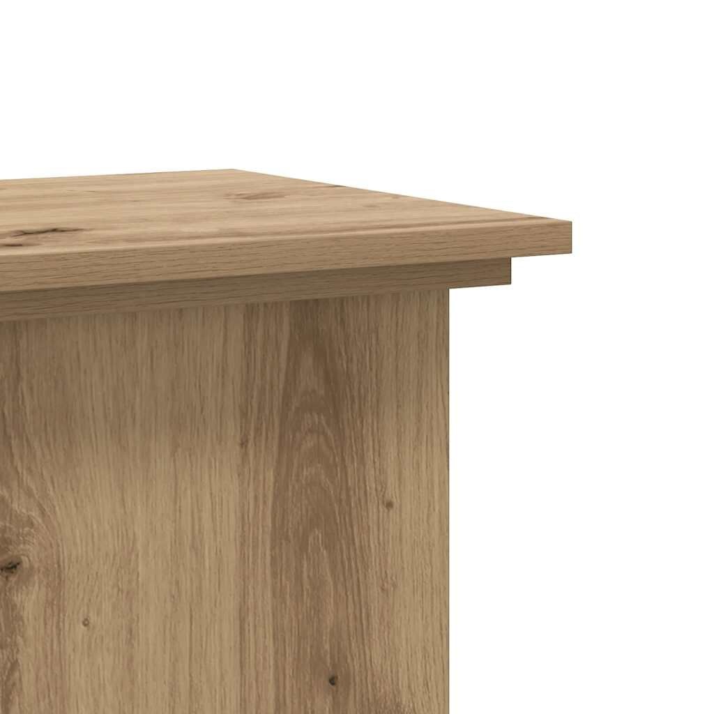 vidaXL Plantenstandaard Eiken 33x33x80cm - 40% Korting!