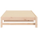 vidaXL Uitschuifbare Slaapbank Grenenhout 2x(80x200) - 35% Korting!