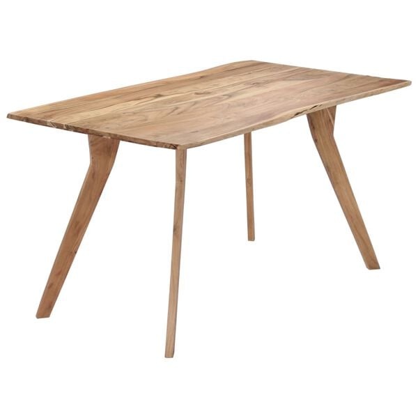 VidaXL Eettafel Acaciahout 140cm - 35% Korting! Zo Goed Als Nieuw