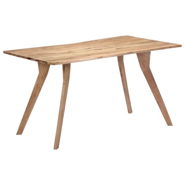 VidaXL Eettafel Acaciahout 140cm - 35% Korting! Zo Goed Als Nieuw