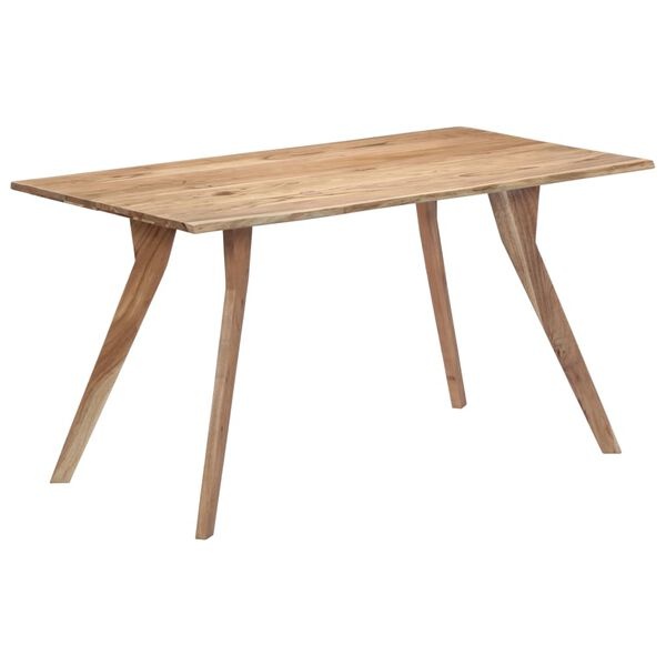 VidaXL Eettafel Acaciahout 140cm - 35% Korting! Zo Goed Als Nieuw