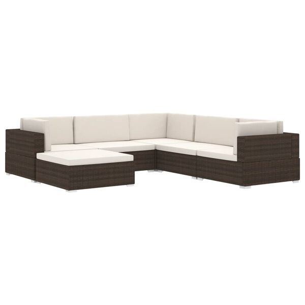 VidaXL Hoekbank Rattan Grijs - 35% Korting! Zo Goed Als Nieuw