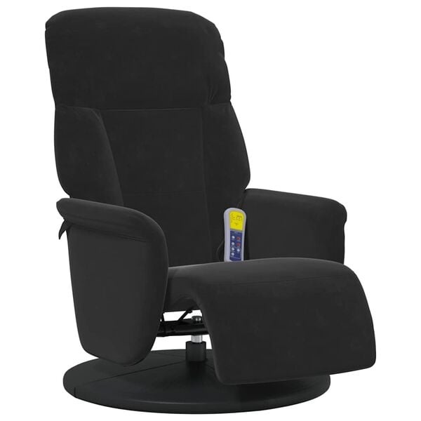 vidaXL Massagestoel Zwart Fluweel - 40% Korting!