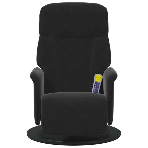 vidaXL Massagestoel Zwart Fluweel - 40% Korting!