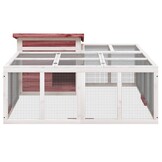 VidaXL Konijnenhok Grenenhout Mokka - 35% Korting!