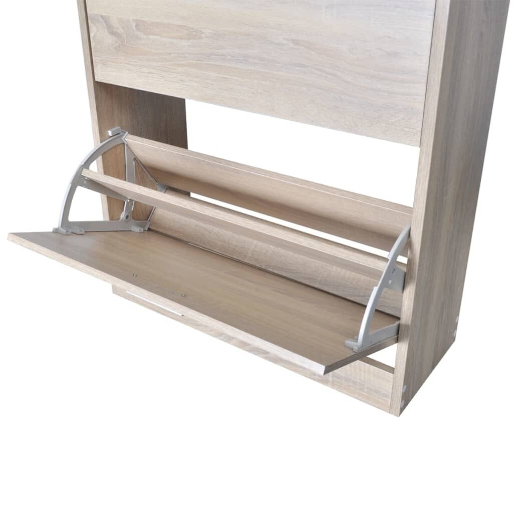 Schoenenkast Eikenlook - 2 Vakken - Retourdeal! 40% Korting