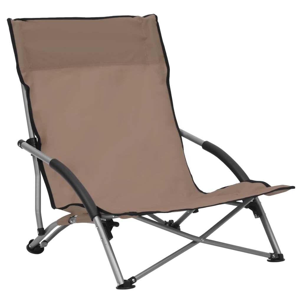 Strandstoelen (2x) Taupe - Inklapbaar - 40% Korting!